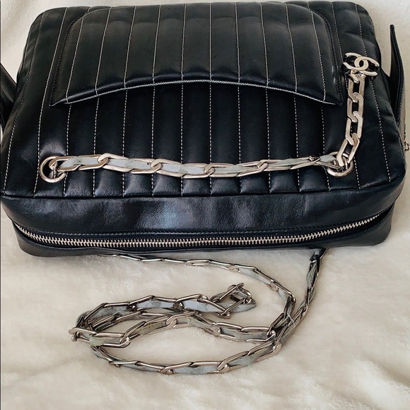 CHANEL Quilted Vertical Mademoiselle Camera Case - Picture 6 of 16